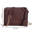 thumbnail image 2 of Bolsos cruzados para mujer, bolso cuadrado a la moda, cadena, bolso informal para mujer (café) Ehuebsd Para Estrenar, 2 of 4