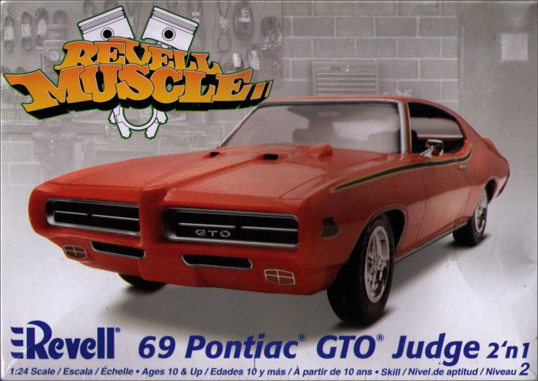 Classic 1969 Pontiac GTO Judge Carousel Red 1:24 scale diecast model hobby car 