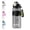 black, variant on 27 oz Dual Lid Sports Water Bottle with Straw & Spout, Leakproof BPA-Free Non-Toxic Reusable Plastic Hydration Bottle for Gym School Hiking Travel