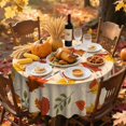 thumbnail image 4 of Nappe d'Automne de 70 Po, Nappe Ronde à Feuilles d'Érable pour l'Action de Grâce, Nappe Imperméable Ronde à Feuilles d'Automne pour Décorations de Récolte d'Automne, 4 of 6