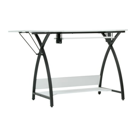 Sew Ready Alpha Sewing Table in White and Black, 45.5" Wide - 20001