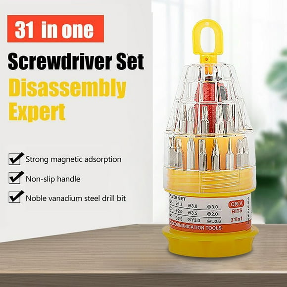 Leadmall, Strong Magnetic Adsorption Non-Slip Handle Screwdriver Set 31 piece