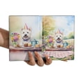 thumbnail image 3 of Happy Mother's Day West Highland White Terrier with Sweets and Flowers at a Picnic Travel Passport Wallet Westie Westy Dog Lover PU Leather Passport Holder Cover - 13005, 3 of 5