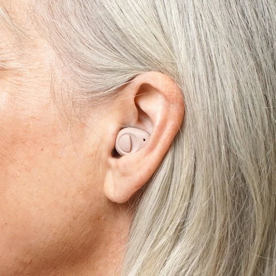 Ceretone Torch Beige FDA-Cleared In-The-Canal OTC Hearing Aids – Rechargeable,Clear Sound， 100H Battery，Discreet Comfortable Fit，Video Guide & Support