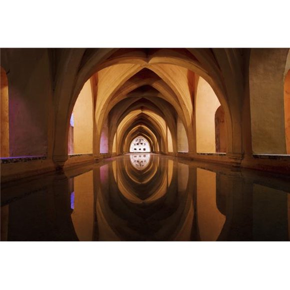 Posterazzi DPI1890975LARGE Bath of Dona Maria De Padilla At Alcazar Poster Print, 36 x 24 - Large