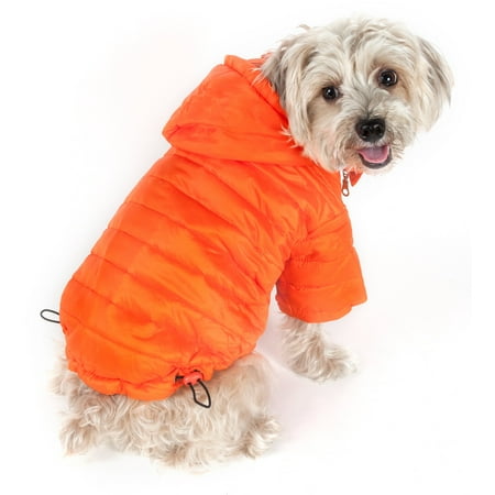 UPC: 0858342001717 | Pet Life ® Lightweight Adjustable and Collapsible Sporty Avalanche Dog Coat w/ Pop-out Zippered Hood