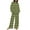 Army Green, variant on ChaoHeng Sweatsuit Sets for Women 2 Piece Lounge Set Loose,Women's Casual Printed Long Sleeved Round Neck Top With Pants Set,Army Green,S