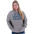 thumbnail image 3 of US Air Force My Sis Defending Freedom Hoodie Sweatshirt Women Men Brisco Brands S, 3 of 6