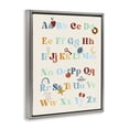 thumbnail image 3 of Stupell Industries Scandinavian Boy's Alphabet Chart Gray Floating Frame Canvas Art, 17 x 21, by Lil' Rue, 3 of 8