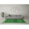 thumbnail image 3 of Ahgly Company Indoor Rectangle Persian Emerald Green Traditional Area Rugs, 5' x 7', 3 of 4