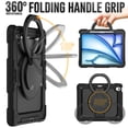 thumbnail image 3 of for iPad Pro 12.9 inch Case (2022/2021/2020/2018), 360 Rotating Shockproof Cover with Stand, Handle, Shoulder Strap, Black, 3 of 7