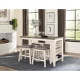 thumbnail image 5 of Home Square 5-Piece Set with 4 Counter Height Stools & Dining Table in Gray, 5 of 14