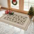 thumbnail image 4 of 2x3 Entryway Rug Bathroom Rugs for Front Door Bedroom Kitchen, Washable Vintage Print Carpet, Floor Mat with Non Slip Backing, 4 of 8