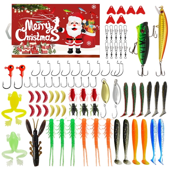 Calendario Adviento Navideño Pesca 2024 82 Piezas Regalos Navidad