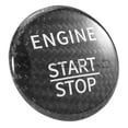 thumbnail image 4 of BINB ROAD Engine Start Stop Push Button Cover Trim Carbon Fiber Compatible with Mercedes Benz A220 C300 GLC300 GLA250 ,Black, 4 of 13