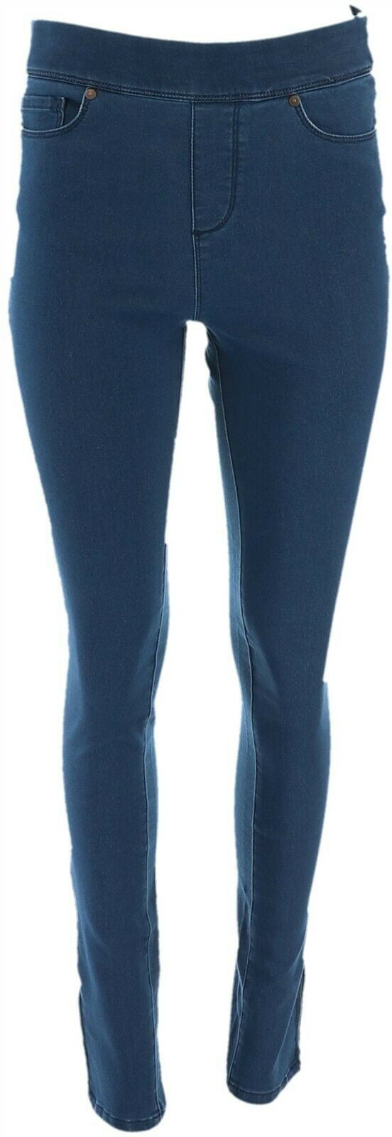Martha Stewart - Martha Stewart Tall Knit Denim Ankle Jeans Zipper ...
