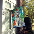 thumbnail image 4 of Old English Sheepdog Christmas House Flag 28 in x 40 in, 4 of 7