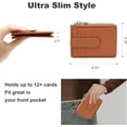thumbnail image 3 of CAILDANL Slim Wallet for Women Thin Womens Card Holder RFID Blocking Genuine Leather Small Wallets, 3 of 6