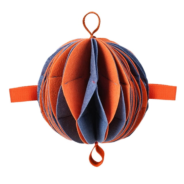 Pelota para olfatear perros Zulema Juguetes para masticar mascotas Naranja