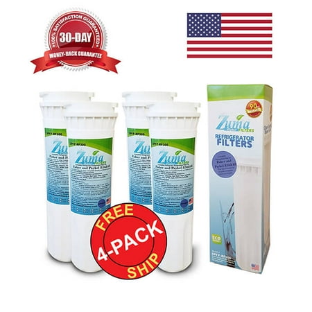 

Zuma Filters™ Brand Water and Ice Filter compatible with Fisher and Paykel® WF296 836848 E402B EFF6017 SGF-FP48 OPFP-RF300 (4-Pack)