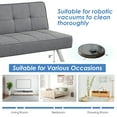 thumbnail image 5 of Costway Convertible Futon Sofa Bed Adjustable Sleeper with Stainless Steel Legs, 5 of 11