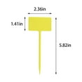 thumbnail image 3 of T-Type Labels | 12-Pack Plastic Garden Markers | 6.3x5x18cm Tags for Outdoor Gardening | Reusable Identification Stakes for Vegetables Flowers Herbs, 3 of 7