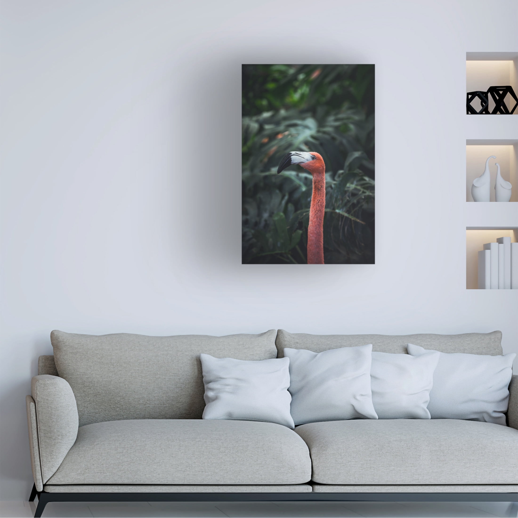 Trademark Fine Art Dayvee Flamingo Canvas Wall Art
