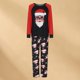 thumbnail image 3 of Conjuntos de pijama familiar de Navidad Cuello de capucha Ropa de dormir linda Parejas de algodón sueltas Jóvenes FLhrweasw Nuevo, 3 of 9