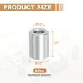 thumbnail image 2 of 6PCS Aluminum Spacers, 1/4" x 1/2" Metal Spacers Aluminum 5/8 " L Spacer Screw Standoff Round Unthreaded Standoff Bushing for 1/4inch Screw Bolts, Black Silver, 2 of 6