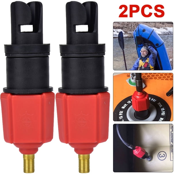 Adaptador Bomba SUP 2 Uds Adaptador Válvula Aire para Aparejos Surf en Al Aire Libre