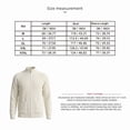 thumbnail image 3 of Men's Full Zip Knit Cardigan Sweater,Autumn Winter Ribbed Knit Stand Collar Warm Jacket Outerwear, 3 of 5