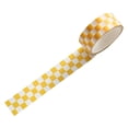 thumbnail image 1 of 1 Roll Washi Tape Sticky Adhesive Clear Print Removable Fade-resistant Scrapbooking Washi Checkerboard Pattern Paper Tape For Kids, 1 of 5