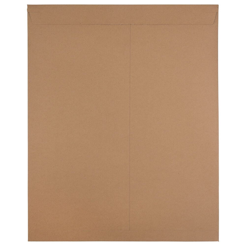 JAM Paper Photo Mailer Envelopes, 17x21, Brown Kraft, Peel & Seal, 6/Pack