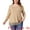 Khaki, variant on Women's Plus Square Neck Lace Hem Blouse 2X Fuchsia
