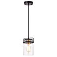 thumbnail image 1 of Chloe Lighting CH2D805BK06-DP1 6 in. Nova Transitional 1 Light Mini Pendant Ceiling Fixture, Textured Black, 1 of 1