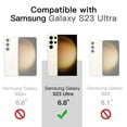 thumbnail image 2 of JETech Case for Samsung Galaxy S23 Ultra 5G 6.8-Inch, Non-Yellowing Shockproof Bumper Protective Phone Cover, Anti-Scratch Hard PC Back (Clear), 2 of 7