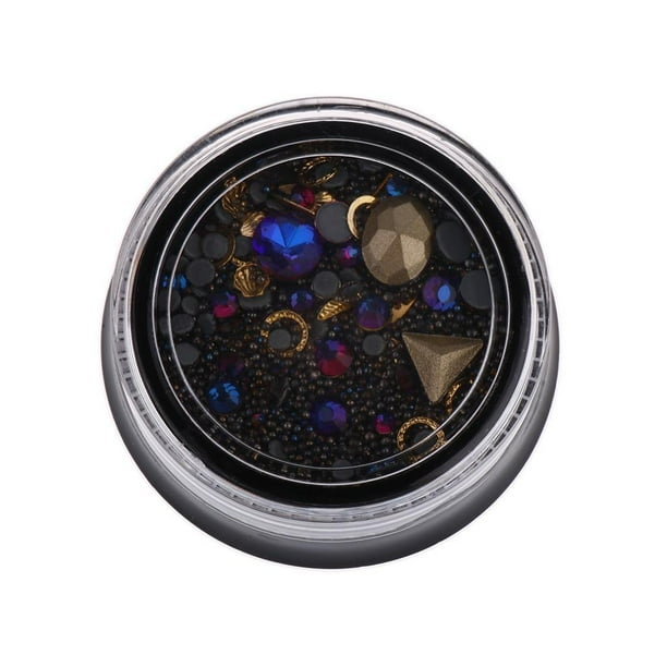 3D Nail Rhinestones Glitter Gem Bead Flat Back Studs Herramienta de manicura shamjiam Nail Art Rhinestones Bead Set