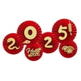 thumbnail image 4 of balikha 6 Pieces 2025 Chinese New Year Paper Fan Decorations Blessing Ornament Spring Festival Decor for Office Door Home Living Room A, 4 of 9