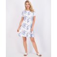 thumbnail image 5 of Real Essentials 3-Pack: Womens Soft Lounge Swing Casual T-Shirt Dress (Available in Plus Size), 5 of 6