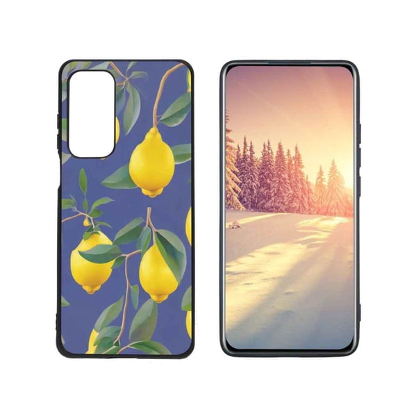 Compatible with Motorola MOTO Edge 5G UW Phone Case, Lemon-59 Case Men Women, Flexible Silicone Shockproof Case for Motorola MOTO Edge 5G UW