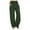 Army Green, variant on gbyLJF Women's Linen Palazzo Pants Fall Flowy Wide Leg Beach Pants with Pockets Elastic Waist Yoga Pants for Women Black 3XL