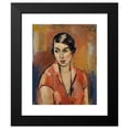 thumbnail image 2 of Anton Faistauer 20x24 Black Modern Framed Museum Art Print Titled - Young Woman in Rosa Kleid (1926), 2 of 5