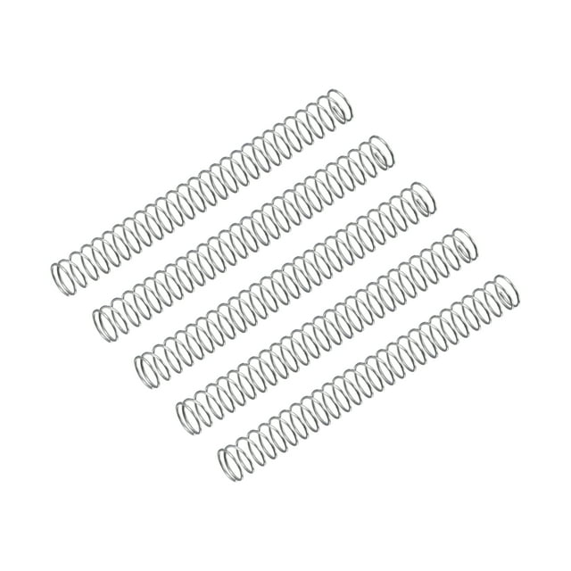 Unique Bargains Ressort de Compression 5 Pack Acier Inoxydable 304, 4mm OD, Fil de 0,3 Mm, Longueur 40mm