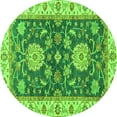 thumbnail image 1 of Ahgly Company Indoor Round Oriental Green Traditional Area Rugs, 3' Round, 1 of 4