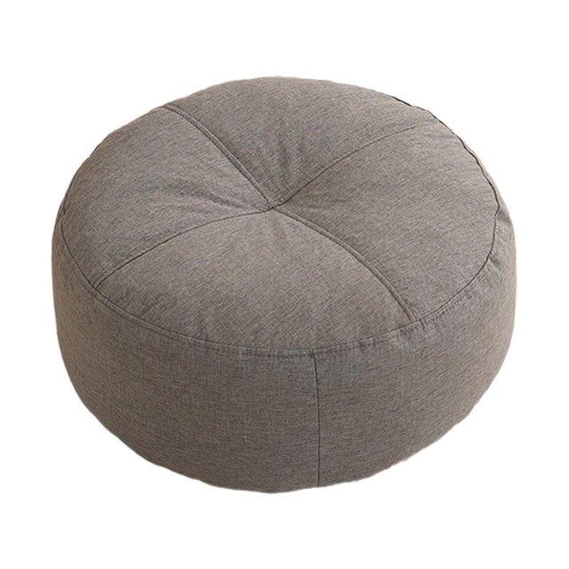 pitrice Coussin de Sol Rond Coussin de Méditation Chaise pour Enfants pour Studio Kaki Adultes Gris Foncé 40x15cm