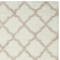 thumbnail image 4 of SAFAVIEH Indie Careen Geometric Polyester Shag Area Rug, Ivory/Mushroom, 9' x 12', 4 of 6