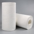 thumbnail image 3 of Papel absorbente de aceite fuerte, paquete de 2 rollos de papel de limpieza, toallas de cocina de pulpa de madera natural, 3 of 8