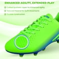 thumbnail image 5 of Vizari Youth Firm Ground Soccer Cleats for Kids – Comfortable, Durable, and Stylish Soccer Shoes for Boys and Girls, Green/Black, 11, 5 of 8