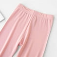 thumbnail image 4 of Ohufall Little Girls Cute Bow-Knot Lounge Trousers 2-13 Years, Toddler Girls Soft Comfy Cotton Leggings Solid Casual Elastic Waist Active Thin Pants for Kids Girls, 4 of 5