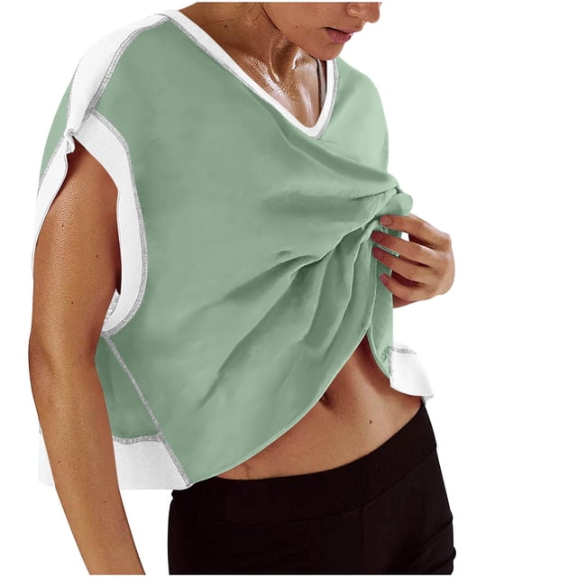 Tops de Cuello Redondo para las Mujeres de Manga Corta Impresa Casual, Camiseta de Moda para Uso Diario Y de Fiesta